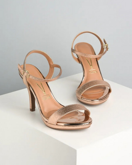 Vizzano sandale na štiklu Gold Pink, slika 3
