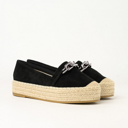 Espadrile na debelom đonu L022202 crne