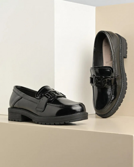 Lakovane kožne cipele u crnoj boji, slika 2