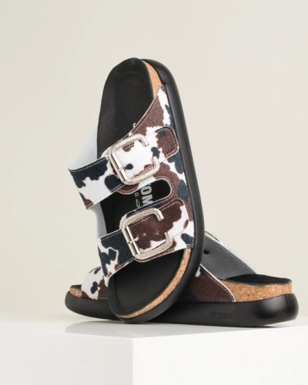 Anatomske klompe od prirodne kože, domaće proizvodnje, animal print, slika 9
