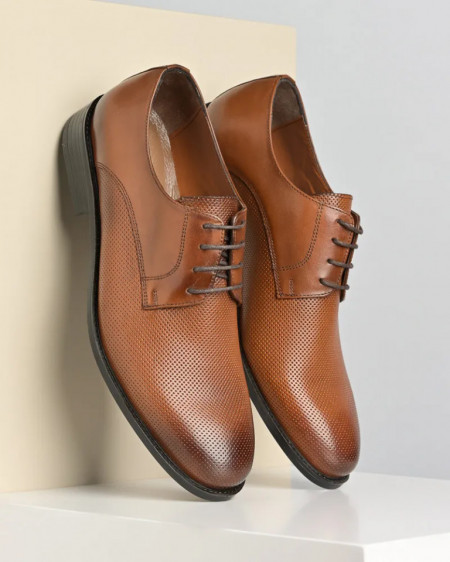 Muške elegante cipele u kamel boji, od kože, slika 3