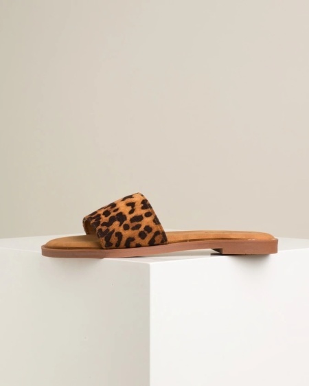 Moderne ravne papuče sa leopard prinotm, slika 7