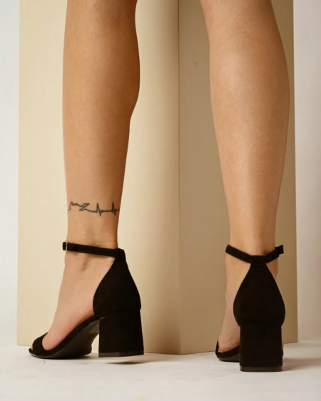 Sandale na malu štiklu, brend Emelie Strandberg, crna boja, slika 6