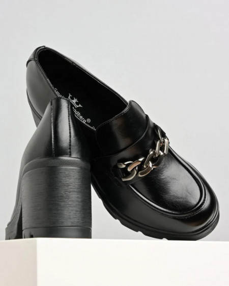 Ženske cipele na debelu petu C2402 crne, slika 6