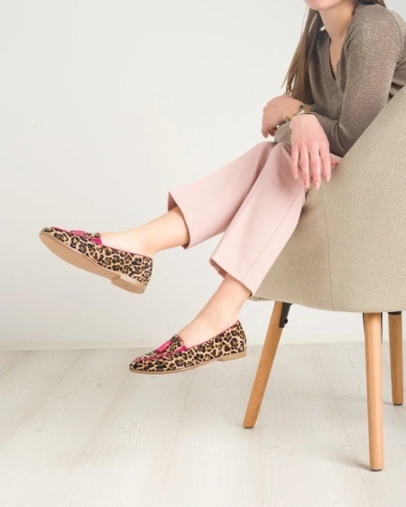 Ženske kožne mokasine brenda Tamaris, leopard print, slika 8