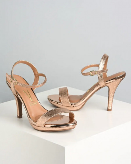 Vizzano sandale na štiklu Gold Pink, slika 5