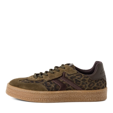 Ženske maslinaste kožne patike sa leopard printom, Tamaris, slika 2