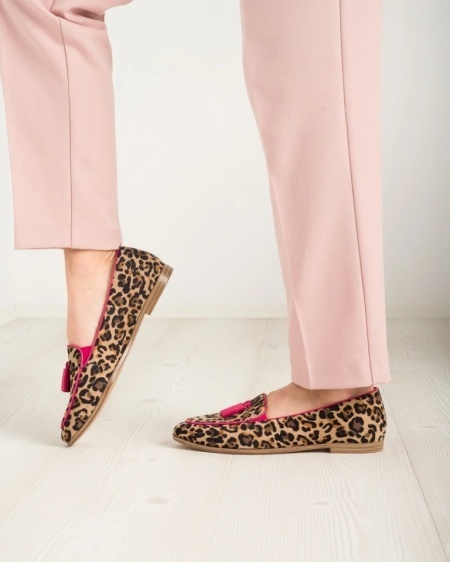 Ženske kožne mokasine brenda Tamaris, leopard print, slika 3