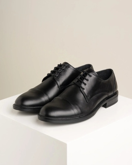 Kožne muške elegantne cipele, crne, slika 3