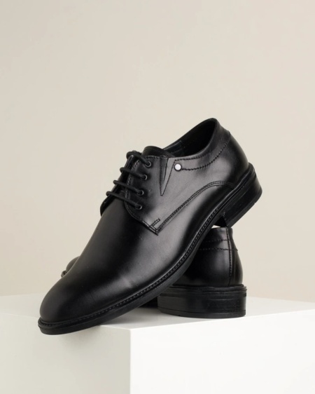 Kožne muške elegantne cipele 3480-01 crne, slika 8