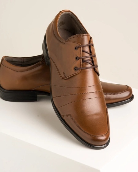 Kožne muške elegantne cipele 3883-06 braon, slika 3