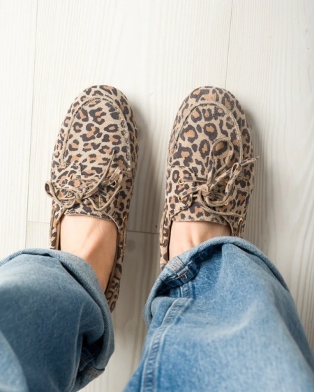 Kožne ženske mokasine sa leopard printom, slika 2