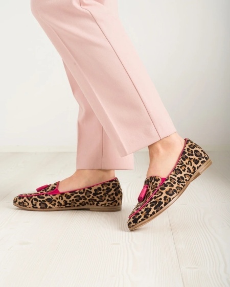 Ženske kožne mokasine brenda Tamaris, leopard print, slika 2