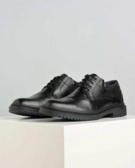 Kožne muške cipele Gazela 886-01 crne