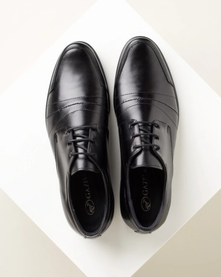 Kožne muške elegantne cipele 3883-01 crne, slika 3