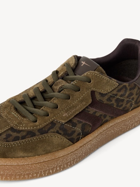 Ženske maslinaste kožne patike sa leopard printom, Tamaris, slika 7
