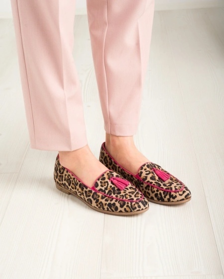 Ženske kožne mokasine brenda Tamaris, leopard print, slika 10