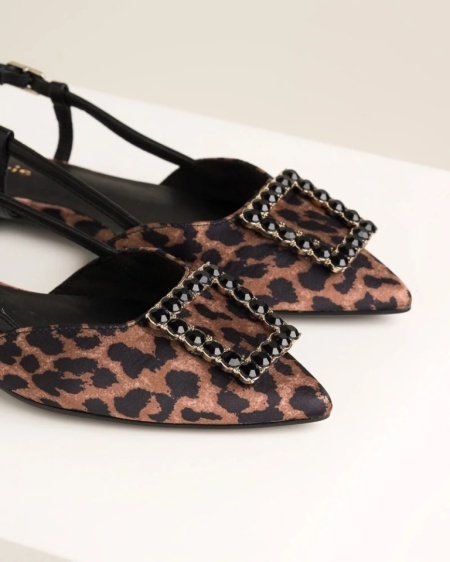 Ženske ravne sandalete u špic, leopard print, brend Tamaris, slika 5