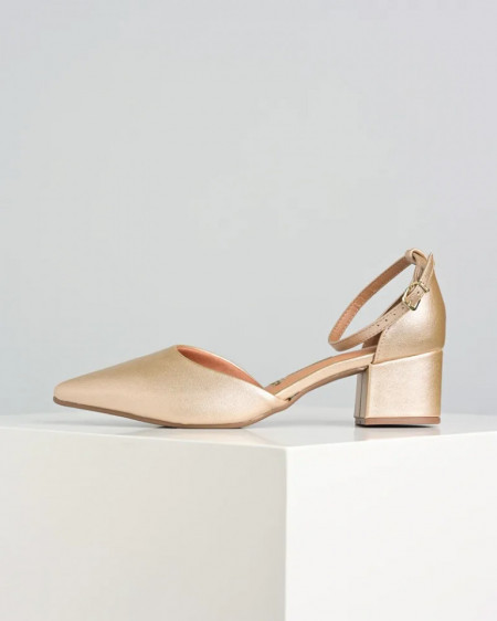 Zlatne cipele na malu petu, brend Vizzano, slika 1