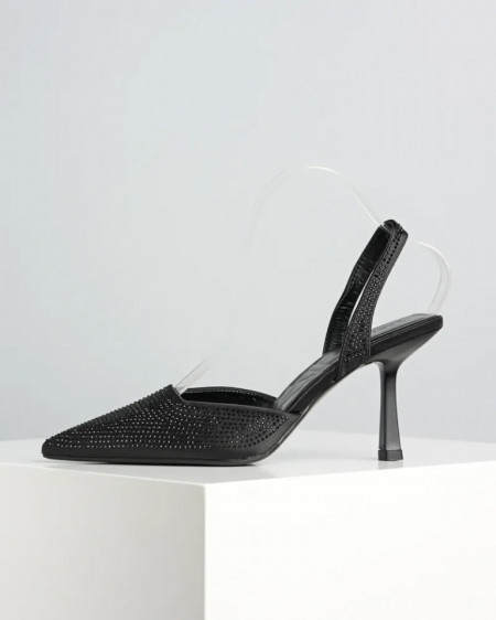 Crne cipele na štiklu sa kristalima, slika 6