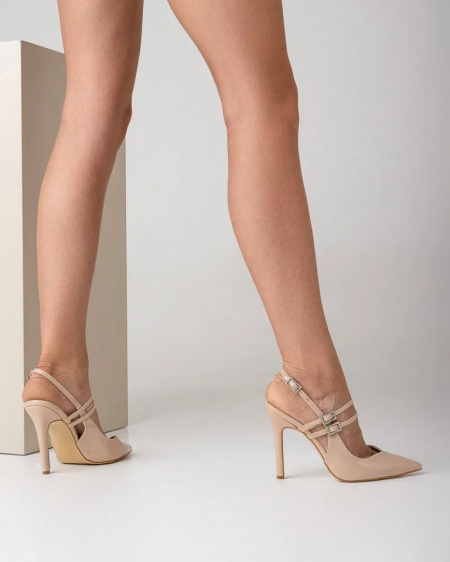 Slingback bež sandalete, slika 6