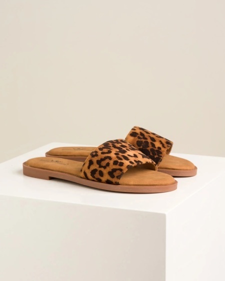Moderne ravne papuče sa leopard prinotm, slika 10