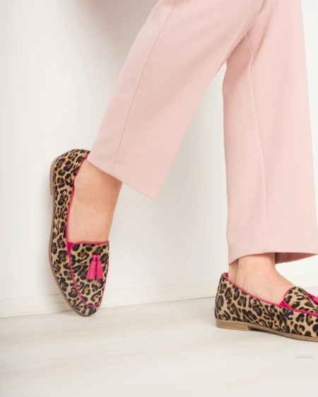 Ženske kožne mokasine brenda Tamaris, leopard print, slika 6