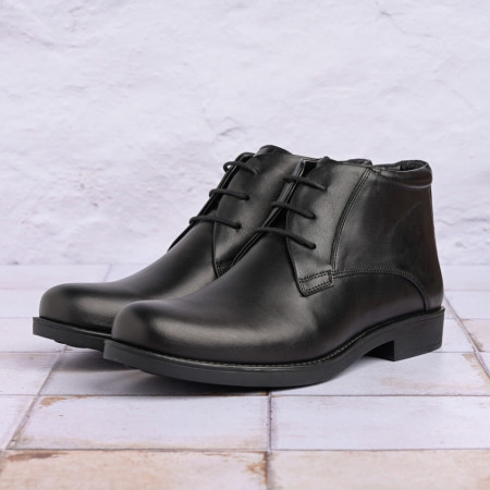 Kožne muške duboke cipele 19168-8 crne