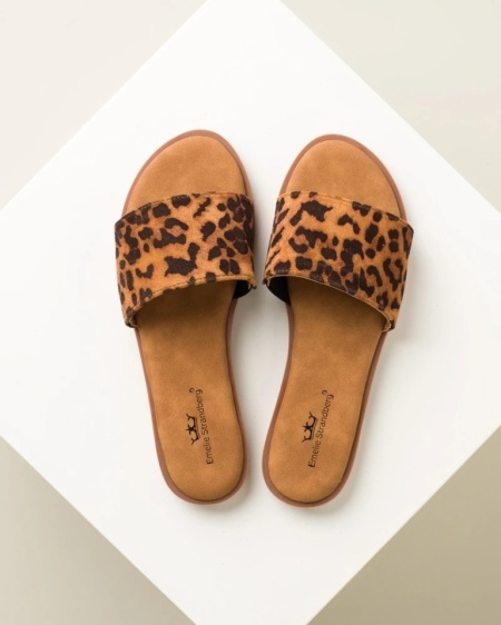 Moderne ravne papuče sa leopard prinotm, slika 4