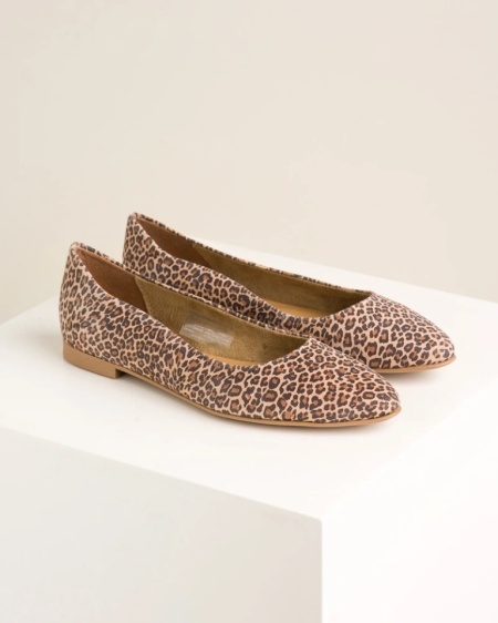 Ženske kožne baletanke brenda Tamaris, leopard print, slika 3