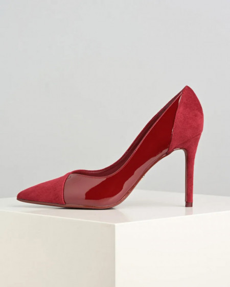 Lakovane cipele na visoku štiklu crvene boje, slika 3