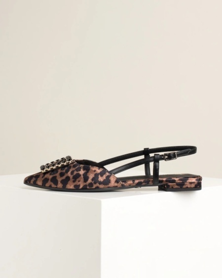 Ženske ravne sandalete u špic, leopard print, brend Tamaris, slika 8
