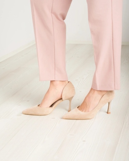 Elegantne bež salonke na štiklu za žene, slika 11