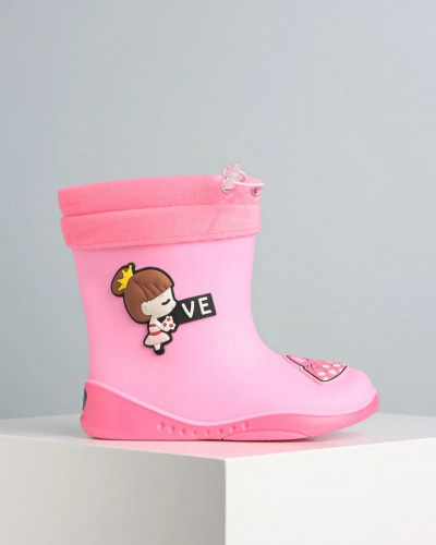 Pink gumene čizmice za devojčice, slika 4