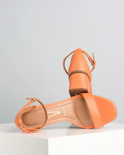 Sandale na malu petu, narandžasta boja, brend Vizzano, slika 5