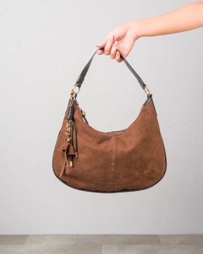 Ženska braon torba mekane forme T012676
