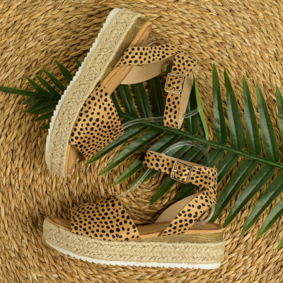 Ženske sandale na debelom djonu LS792212 leopard