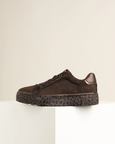 Ženske braon patike brenda Tamaris, leopard detalji, slika 6
