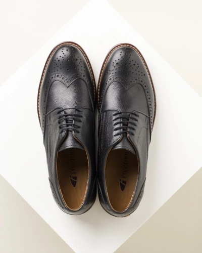 Muške cipele od prirodne kože, crna boja, slika 11
