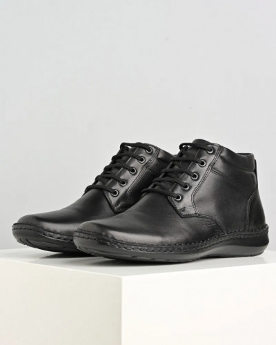 Kožne muške cipele 9591 crne, slika 1