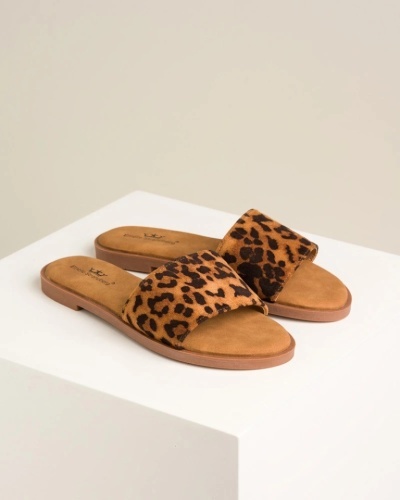 Moderne ravne papuče sa leopard prinotm, slika 11