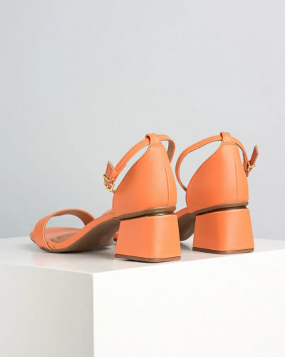 Sandale na malu petu, narandžasta boja, brend Vizzano, slika 4