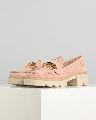 Ženske mokasine u svetlo roze boji, slika 2