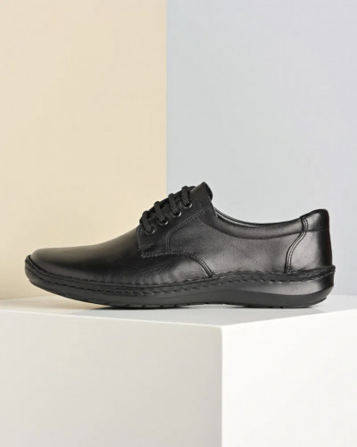 Crne cipele od kože sa perlom, slika 4