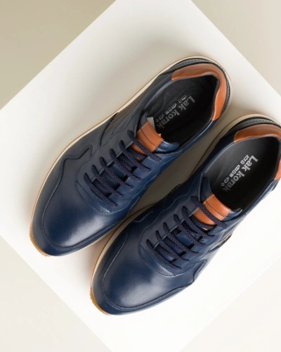Teget patike za muškarce od prirodne kože, slika 2