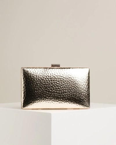Ženska elegantna torbica T022654 zlatna