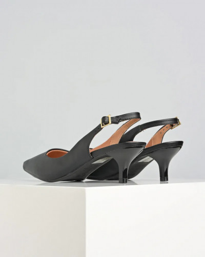 Vizano cipele sa otvorenom petom, crna boja, slika 5