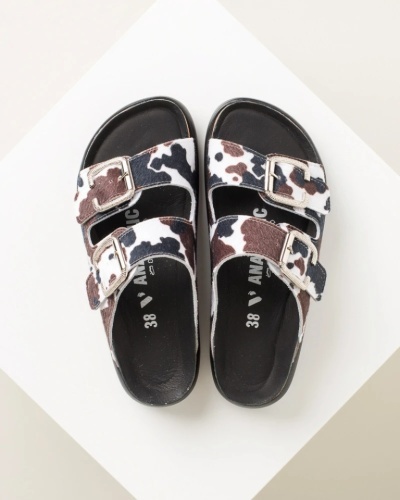 Anatomske klompe od prirodne kože, domaće proizvodnje, animal print, slika 11