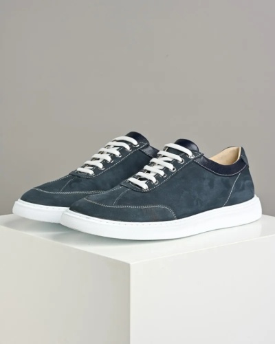 Kožne teget muške patike veliki brojevi Gazela 3214-017, slika 3