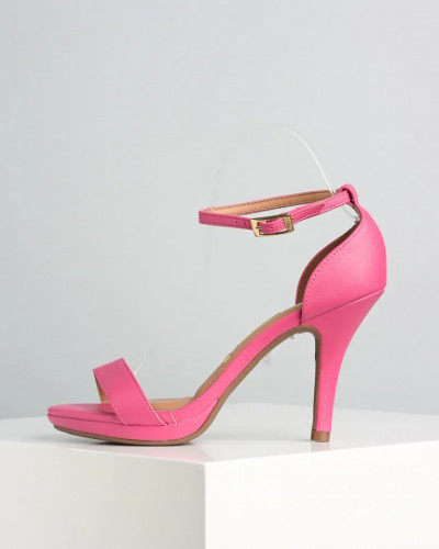 Sandale sa zatvorenom petom na štiklu, boja pink, slika 6